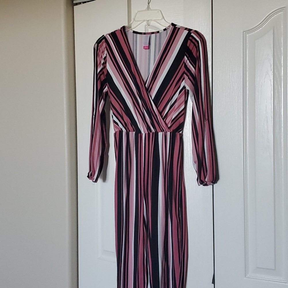 Striped lightweight jumpsuit